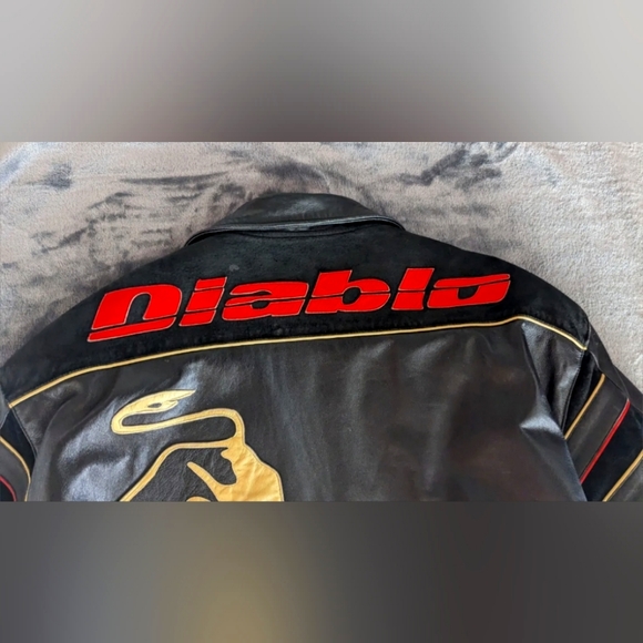 Jeff hamilton full Italian lambskinLamborghini Diablo jacket
